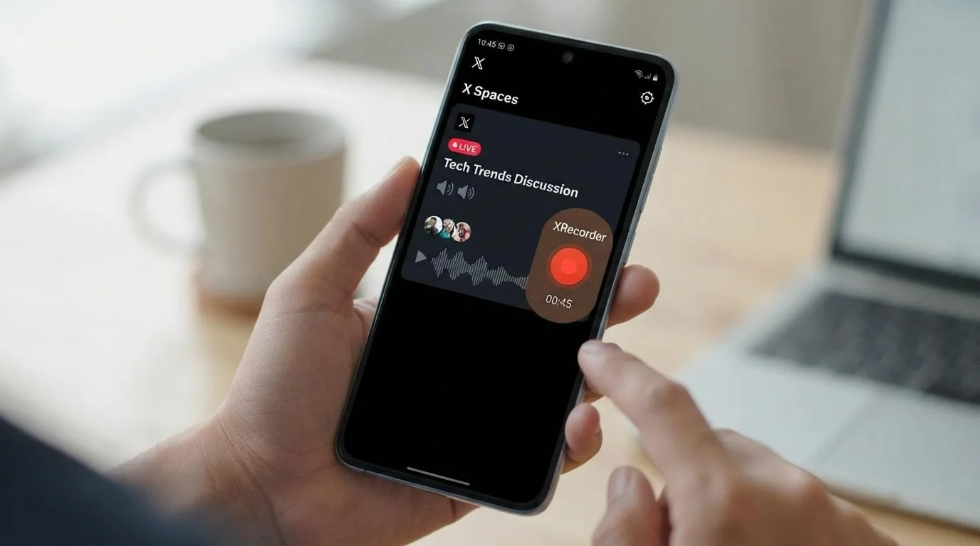 XRecorder Manual Recording with Twitter Live Guide